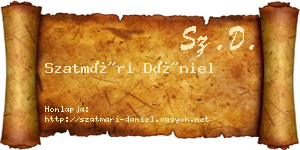 Szatmári Dániel névjegykártya