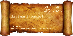 Szatmári Dániel névjegykártya